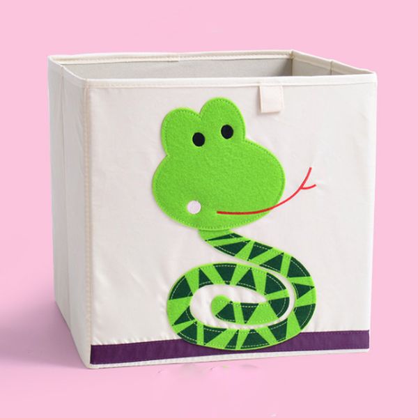 

embroidery storage box cartoon animal folding large laundry basket sundries children clothes book storage bins kid toy organizer
