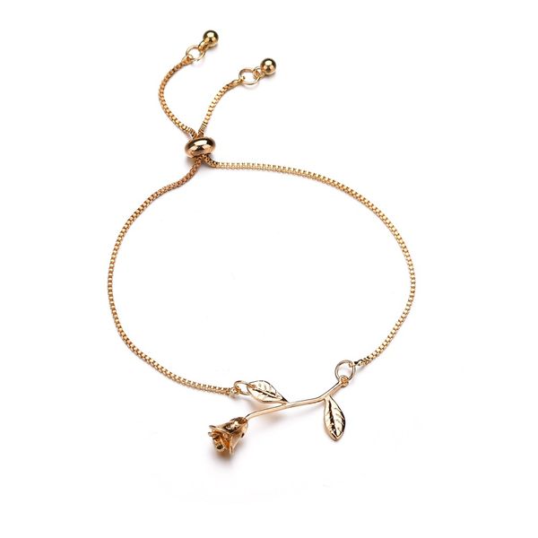 

little fresh rose bracelet for valentine's day birthday, Black