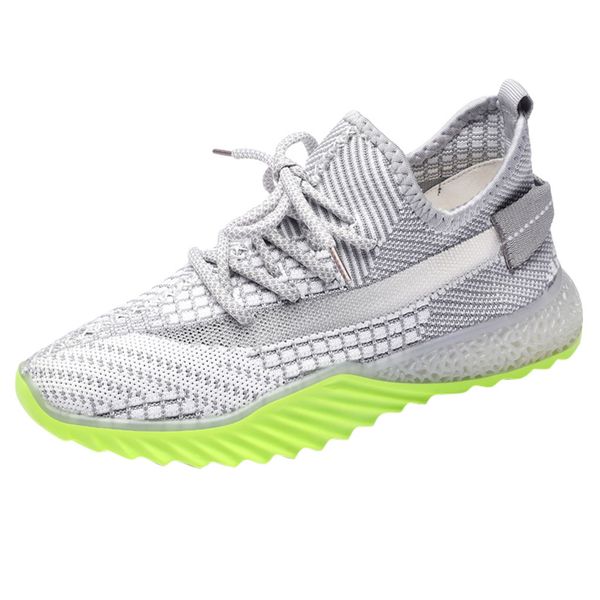 

sneakers new f breathable insole wear-resisting and anti slip outsole women sport upper knit material shoes mesh sneaker #n