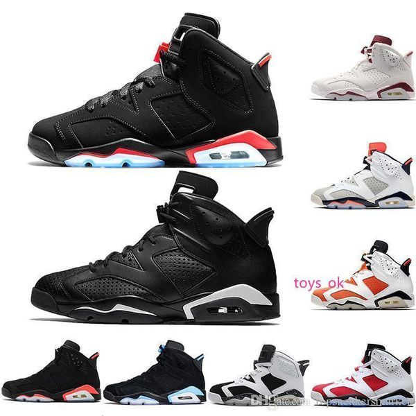 

new 6s men 6 bred basketball shoes black cat tinker carmine gatorade unc sports blue mens designer trainer sport sneaker size 41-47