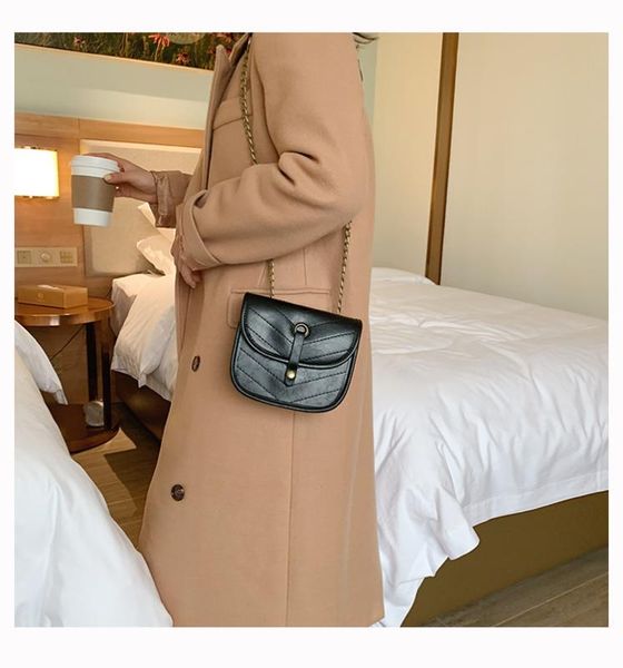 

effen kleur lederen schoudertas сумка 2019 ньиве режим toevallige portemonnee telefoon тас дам тас keten zadeltas