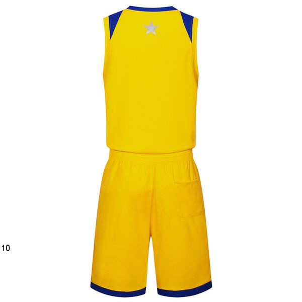 2019 novas camisas de basquete em branco logotipo impresso tamanho Mens S-XXL preço barato transporte rápido boa qualidade Amarelo Y0042r