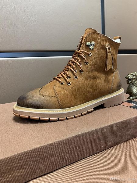 

l8 fashion casual shoes quality leather men's shoes comfortable thick wool winter warm luxury shoes original box packaging zapatos homb, Black