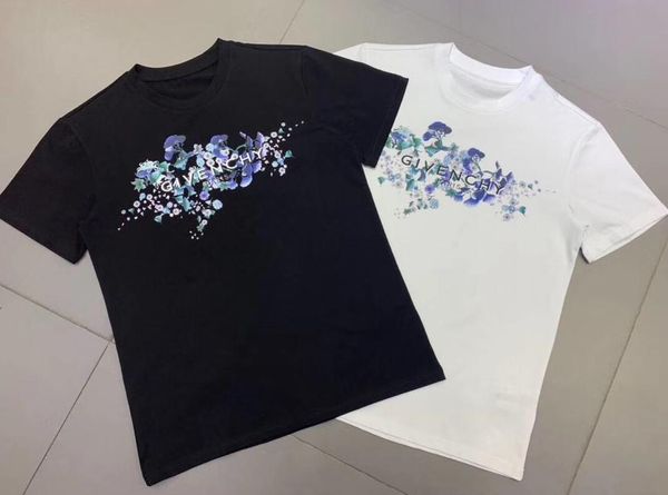 

2020 new t-shirt men's and women's t-shirts short sleeve fawn plus large size couple unlined black white t-shirt t-shirt 43887