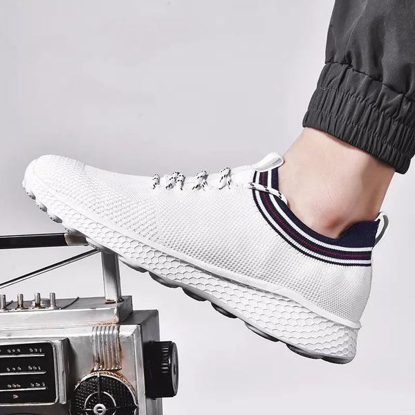 

with socks ale fashion men women running shoes black white blue grey breathable sports sneakers mens trainers breathable casual shoes, White;red