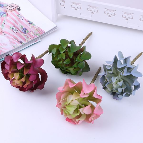 

1pcs artificial fleshiness cactus aloe succulent plant chitose lotus landscape pu decorative flower home balcony decoration