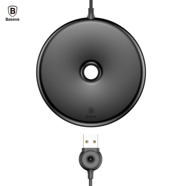 

baseus donut fast wireless charger built-in cable large coil