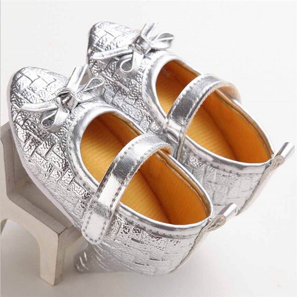 

newborn baby girls clothes geometry high heels casual soft sole pu toddler bowknot princess crib shoes one pairs, Black