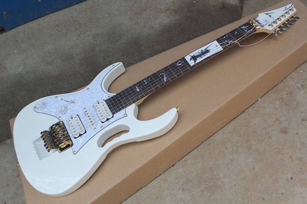 

new style left hand 7v white electric guitar for 6 strings in stock