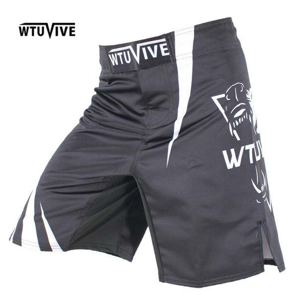 

suotf 2017 new boxing features sports training thai fist fitness personality fight flat angle shorts muay thai clothing, Blue