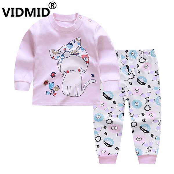 

baby girls clothes sets 2020 kids christmas cartoon pants leggings pajamas baby kids girl sheep casual clothing sets suits, White