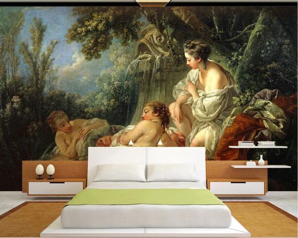 

3d room wallpaper custom p mural hd classical beauty nude oil painting decorative background art canvas pictures wallpaper for walls 3 d