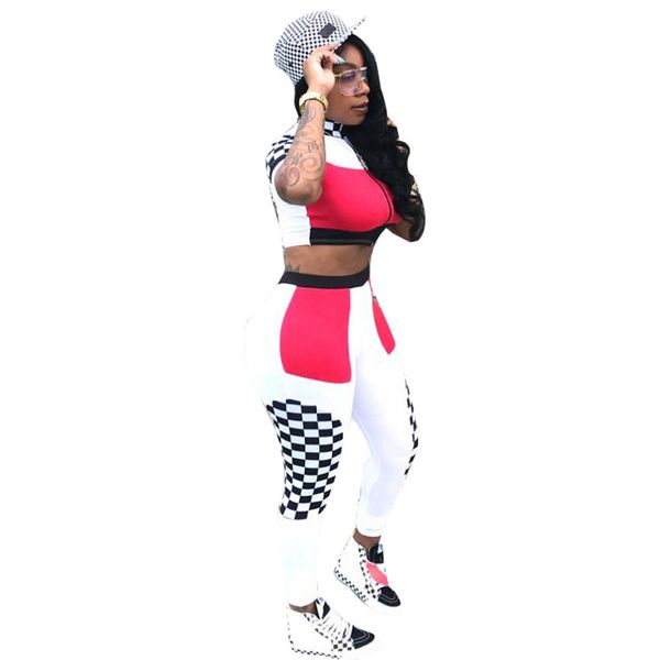

womens designer two-piece short casual suit2923, White