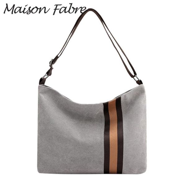 

maison fabre 2020 travel bag men women canvas shoulder bag strap large capacity crossbody designer handbags high quality