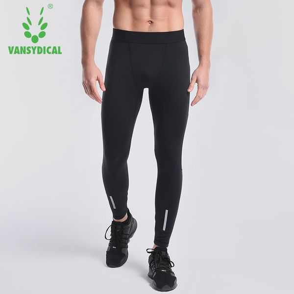 

men's reflective running pants compression fitness basketball tights breathable sports leggings, Black;blue