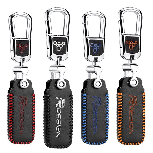 

car styling for volvo s90 v90 xc90 2017 2018 brand new leather remote key case cover holder car accessories