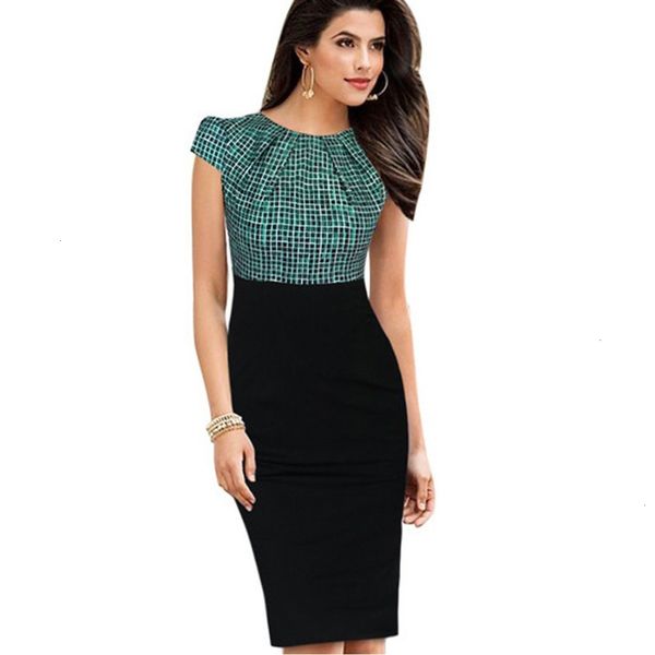 

woman dresses women clothing new print stylish elegant casual work v neck ruched gather o neck bodycon knee women office dress b316, Black;gray