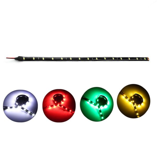 

30cm car led strip light high power 12v 15smd car drl lamp waterproof led flexible daytime running light decorative