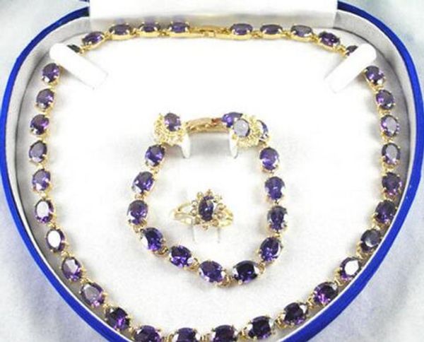 

cubic zircon necklace breacelet earring ring jewelry set women wedding gifts<<<ing, Slivery;golden