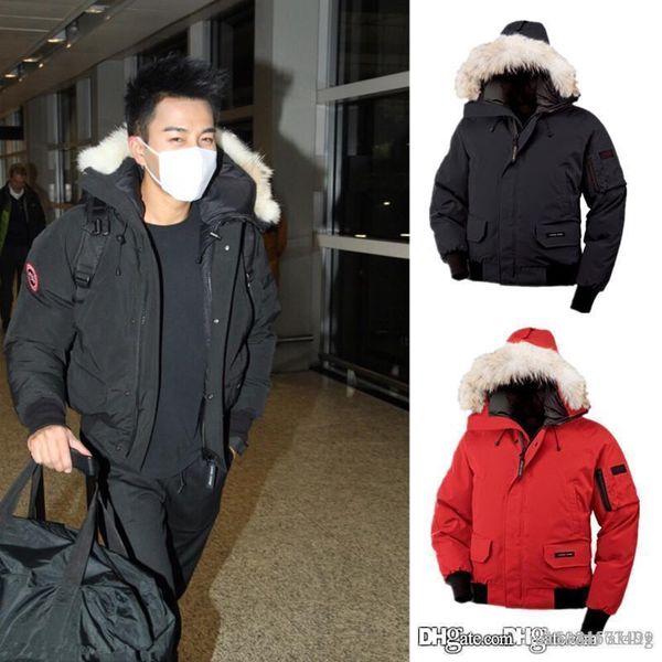 

2020 men's winter classic brand winter outdoor canada warm thick cold mountain ski windbreak long goose down jacket for men xs-2xl, Black