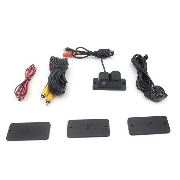 

car intelligent visual reversing radar image two in one car buzzer hd night vision reversing image radar camera