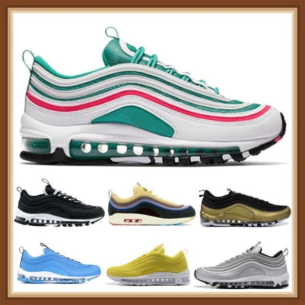 

2020 new arrival 97 mens running shoes south beach sean wotherspoon cushion silver gold sneakers athletic designers sports shoes