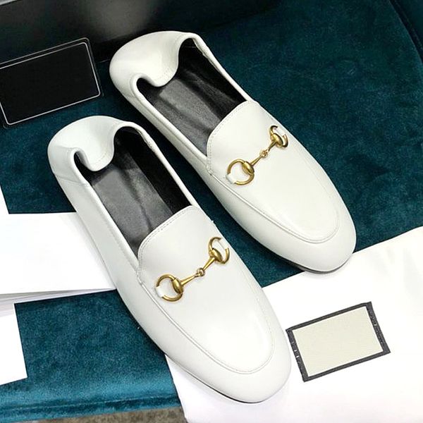 

new style ladies light horsebit leather casual shoes designer folding shoes leather bottom female soft leather loafers lok fu shoes with qwc, Black