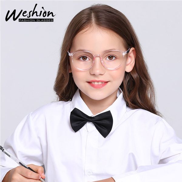 

youth boy girls anti blue light glasses kids teens tr90 frame reflective optical junior high school computer eyeglasses 8 to18, White;black