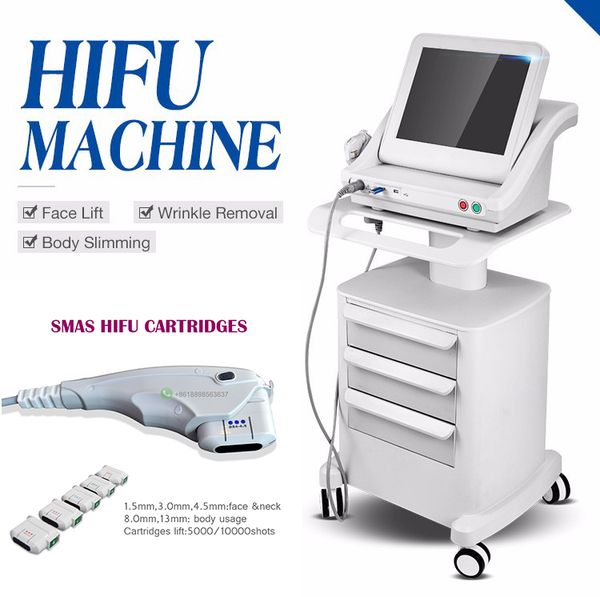 

medical grade hifu high intensity focused ultrasound hifu face lift machine wrinkle removal with 5 heads skin care beauty machine