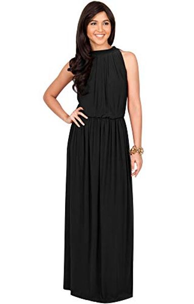 

koh koh сексуальное летнее вечернее платье без рукавов, Black;gray