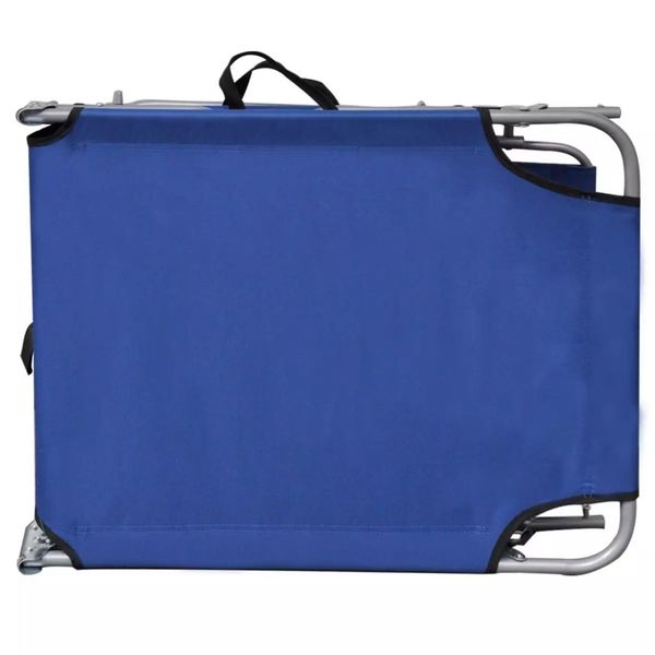 

exterior folding cot with blue canopy 189 x 58 x 27 cm garden sets