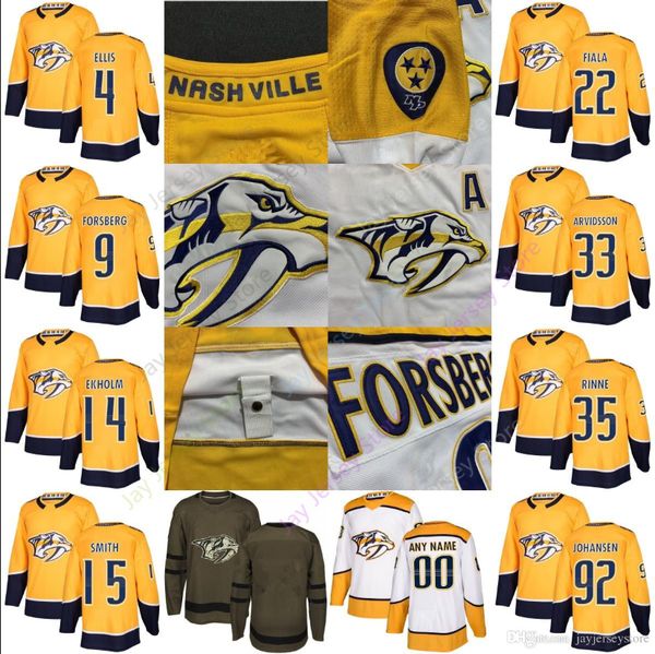 

Custom Nashville Predators Jersey Wayne Simmonds Ellis Forsberg Granlund Fiala Viktor Arvidsson Pekka Rinne Johansen Turris McLeod Boyle Man