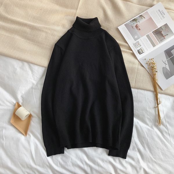 

cashmere turtleneck men sweater clothes for 2020 autumn winter jersey hombre pull homme hiver pullover men high-neck sweaters, White;black