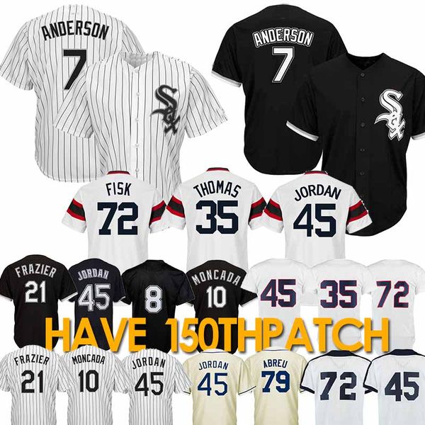

7 tim ander on chicago jer ey white 10 yoan moncada o ba eball jer ey