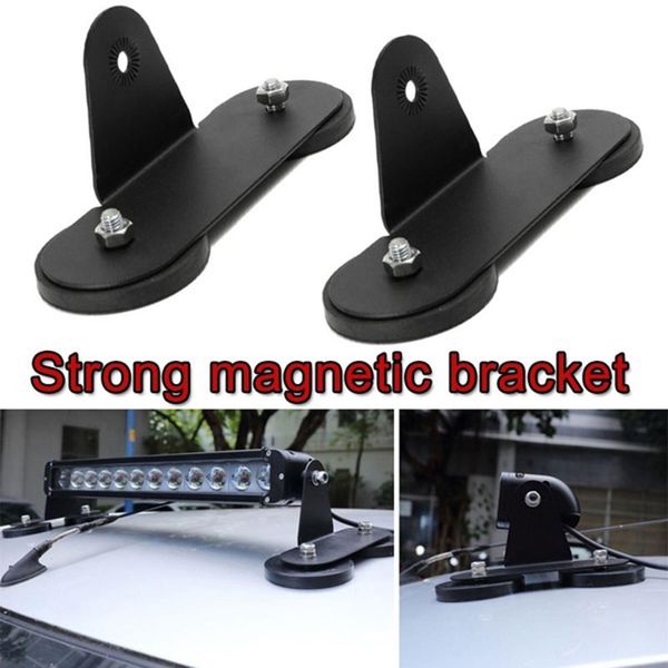 

2pcs/set car roof led lgiht bar magnetic mount bracket holder clamp base
