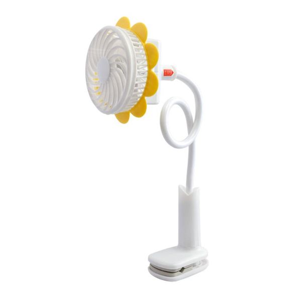 

portable mini clip stroller fan flexible bendable usb rechargeable air cooler g99c