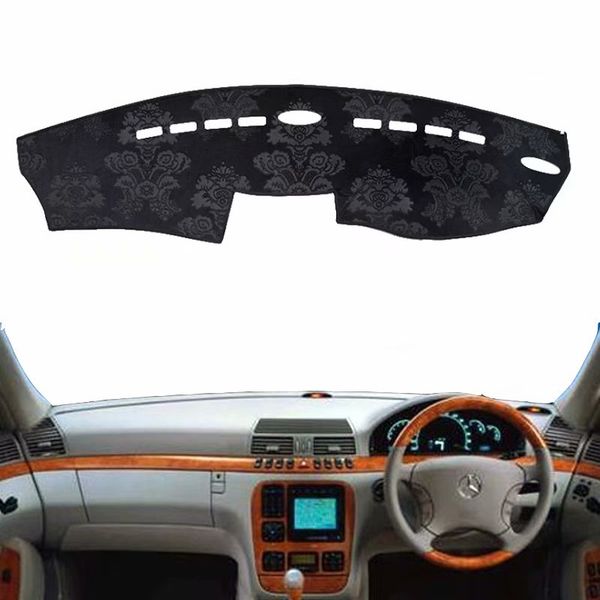 Flannel Dashmat Dashboard Cover Dash Pad Car Mat Carpet Sun Shade For Mercedes S Class W220 S280 S320 S350 S400 1998 2005 Discount Car Accessories