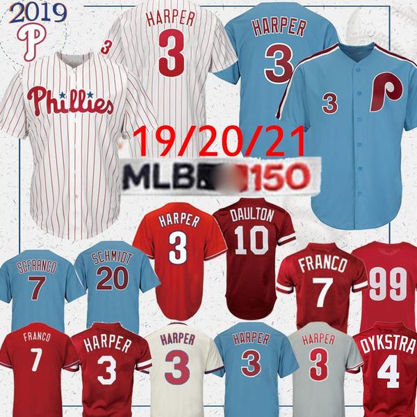 

иладелии Ѭикоажн изделий илли 3 bryce harper 7 franco 10 daulton 99 williams Ѭђбаки воког, Blue;black