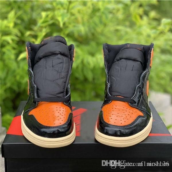 

2019 wholesale 1 high og shattered backboard 3.0 black orange men basketball shoes sports sneakers