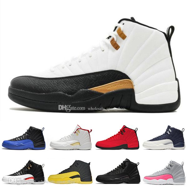 

TOP Chinese New Year 12 12S OVO White mens basketball shoes Deep Royal Blue Suede WNTR Dark Grey men sports designer Athletics sneakers