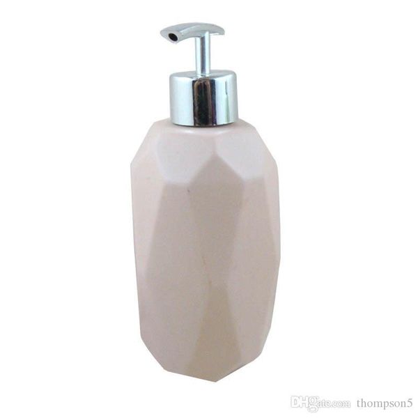 

bathroom creative abstract geometry ceramic lotion bottle hand press type sanitizer soap dispenser prochoos liquid cleanser container