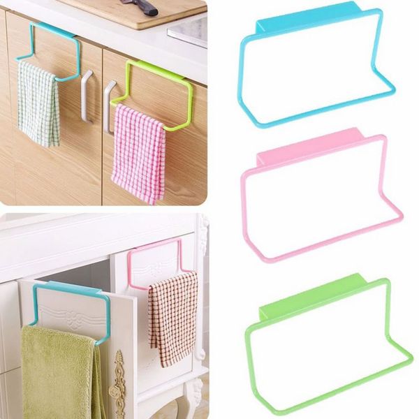 Towel Rack Hanging Holder Organizer Bathroom Cupboard Kitchen