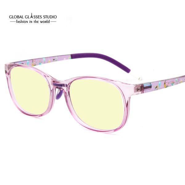 

fashion new transparent pink black purple frame tr90 protection anti blue ray children baby glasses eyeglasses eyewear bg127, White;black
