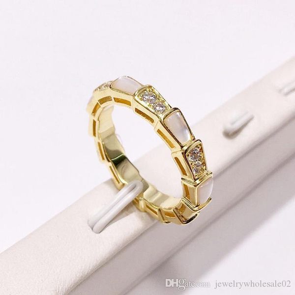 

fashion snake shape ring diamonds jewelry rose gold-color bague serpent rings for women cute party jewelry, Slivery;golden