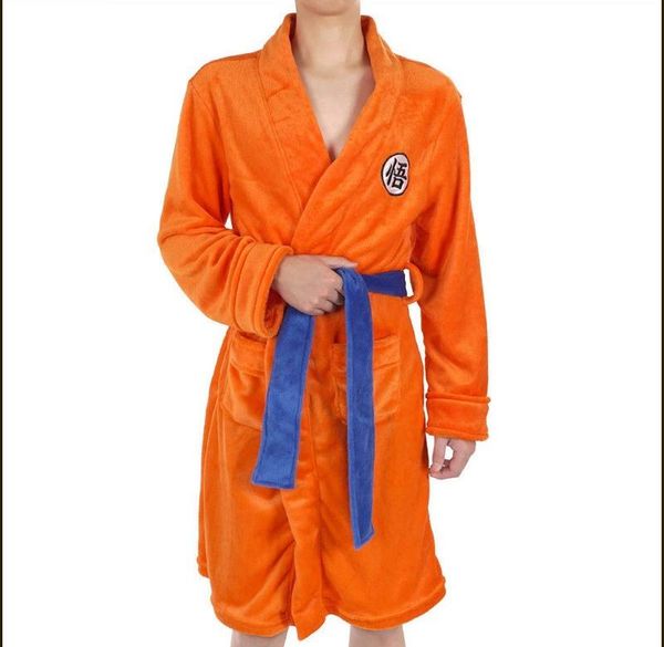 

the dragon ball cartoon character print man robes male robes with belt designer goku element uniforms, Black;brown