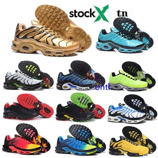 

tn plus se running shoes for men trainer triple black volt spray paint bright cactus hyper blue men sports sneaker designer sneakers