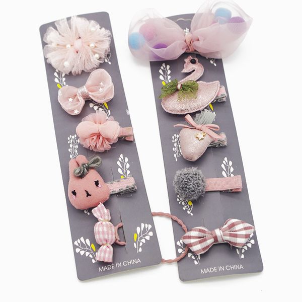 

12шт / set дети симпатичные bowknot шпильки barrettes девушки симпатичные цвета зажимов волос дети детские сладкий аксессуары для волос, Slivery;white
