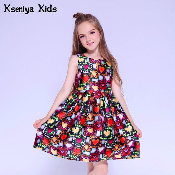 2019 Kseniya Kids Dress Princess Girl Clothing Brand Cute