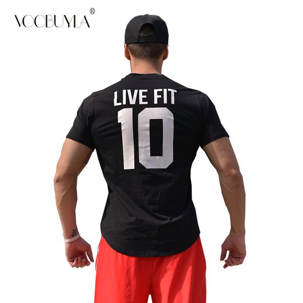 

2019 новых спортивные мужчины тренировка с коротким рукавом футболка открытого обучением tee дышащего плюс размер 3xl бодибилдинг идущей фут