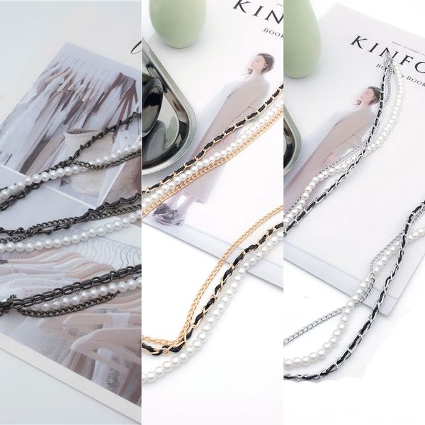 

three- glasses suspension exaggerated personality small fragrant glasses chain anti-lost decorative hanging neck hanging chain